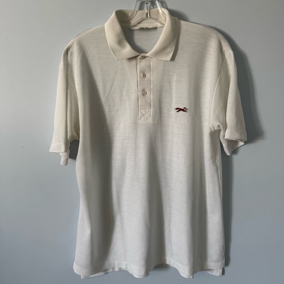 Vintage The Fox White Polo Shirt Men’s L-Red Fox Logo, Classic Preppy Style - Picture 1 of 14